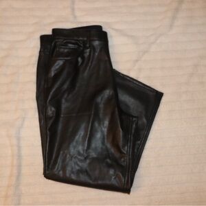 Abercrombie & Fitch Black Vegan Leather Pants